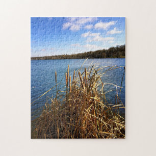 Comus Lake, Delavan, Wisconsin Jigsaw Puzzle