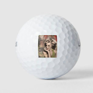 CON13CRBWRD-V4 The Thinker Red Lips.tif Golf Balls