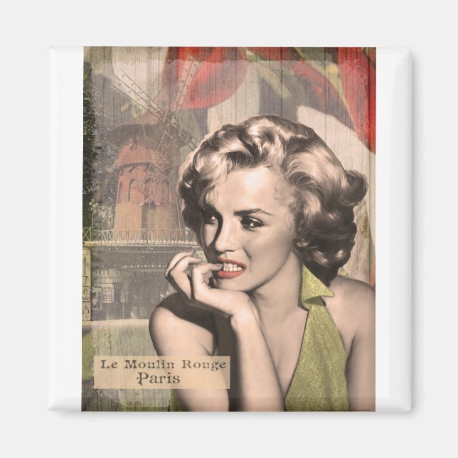 CON13CRBWRD-V4 The Thinker Red Lips.tif Magnet (Front)