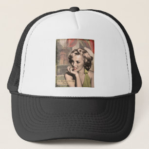 CON13CRBWRD-V4 The Thinker Red Lips.tif Trucker Hat