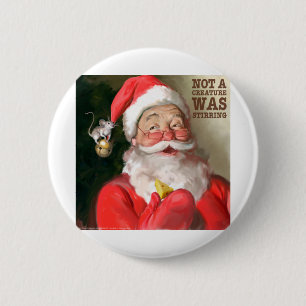 CON31 Santa 1 Stirring.tif 6 Cm Round Badge