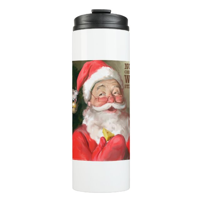 CON31 Santa 1 Stirring.tif Thermal Tumbler (Front)