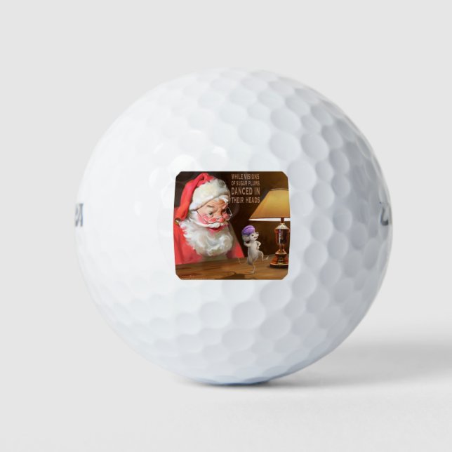 CON32 Santa 2 Sugar Plums.tif Golf Balls (Front)
