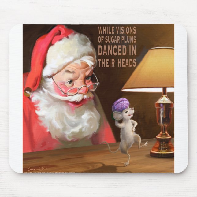 CON32 Santa 2 Sugar Plums.tif Mouse Mat (Front)