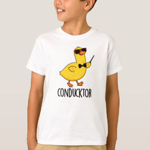 Con-duck-tor Funny Music Conductor Duck Pun  T-Shirt