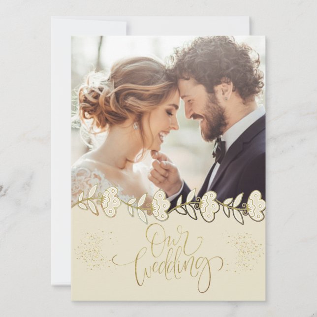  con foto personalizada invitation (Front)