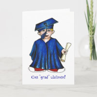 Con "grad" ulations! Boy Blue Diploma Graduation