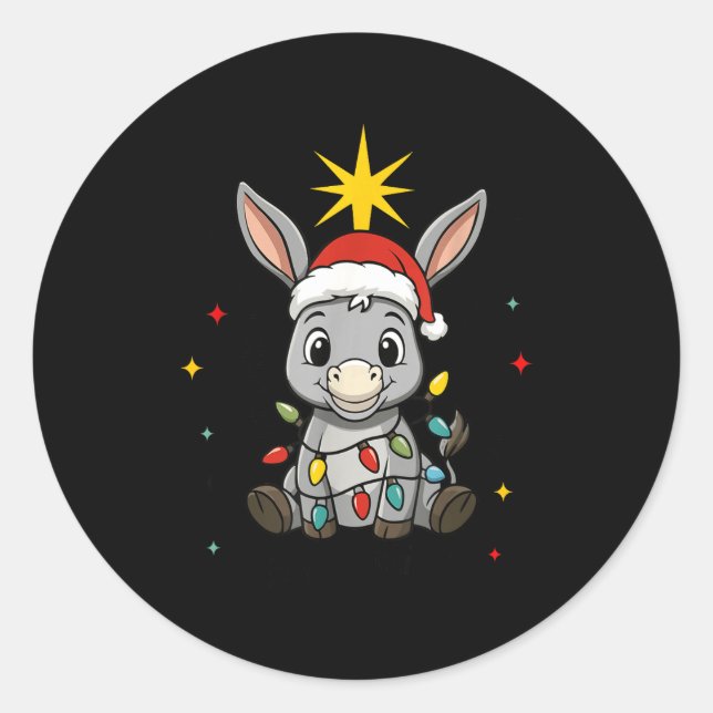 Con Mi Burrito Sabanero Mexican Tuki Tuki Latino X Classic Round Sticker (Front)