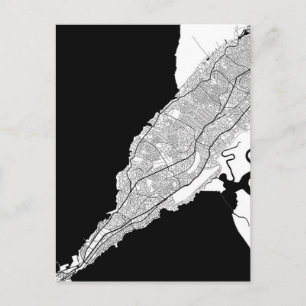  Conakry Guinea Map Postcard