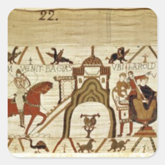 Conan hands over the keys of Dinan Square Sticker (Front)