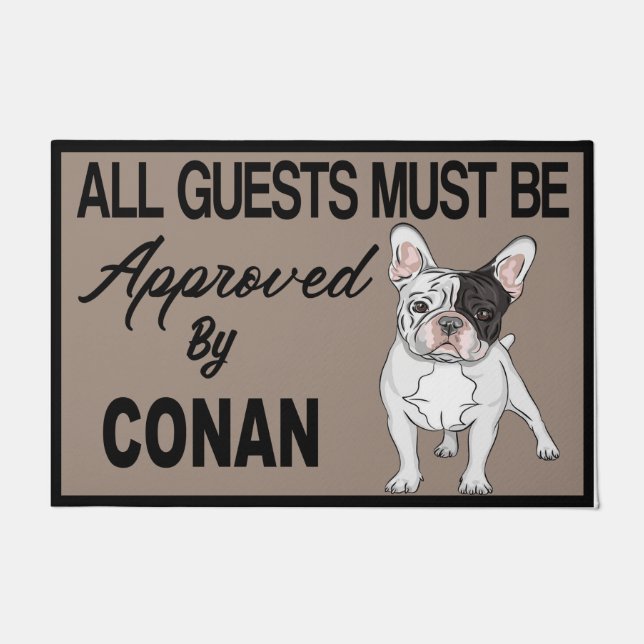 Conan Pitbull Dog Funny Quotes Doormat (Front)