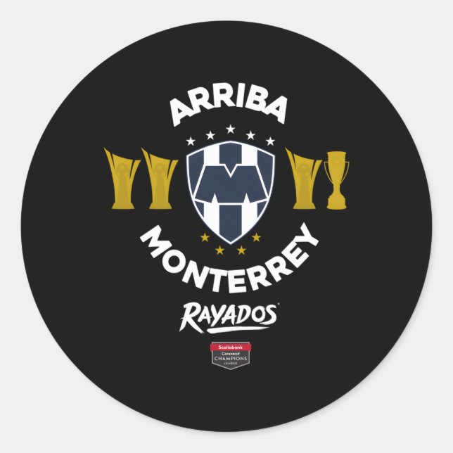 Concacaf Champions League Monterrey Classic Round Sticker (Front)