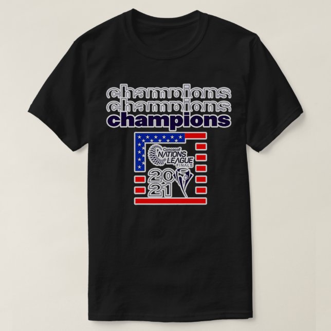 Concacaf Nations League USA 2021 Champions Premium T-Shirt (Design Front)