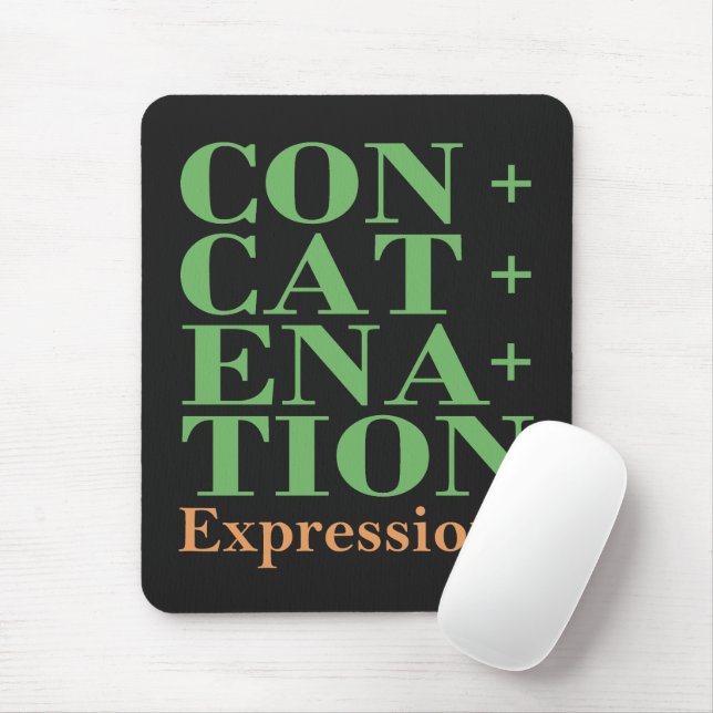 Concatenation Expressions in Cobol Programming Mouse Mat (With Mouse)