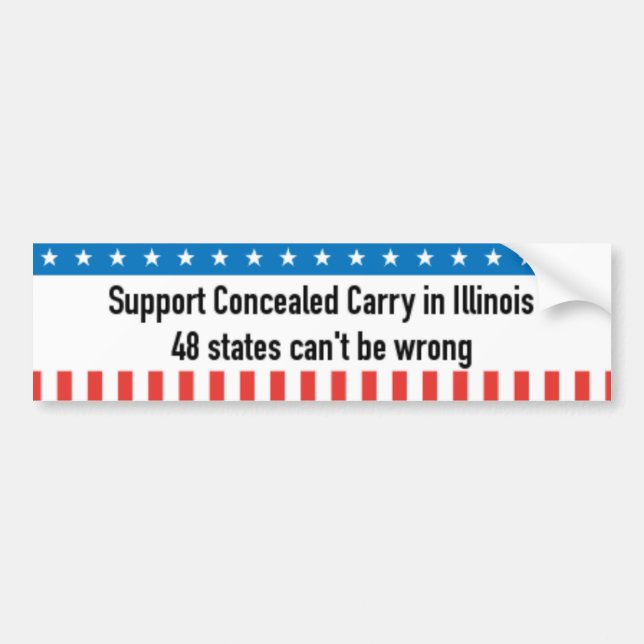 Concealed Carry Bumper Sticker (Front)