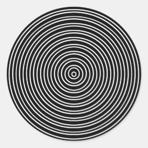 Concentraspiral Classic Round Sticker