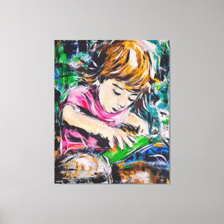 Concentrated sand canvas print