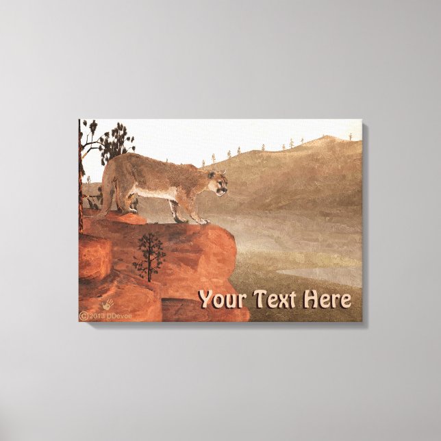 Concentration - Cougar Canvas Print (Front)
