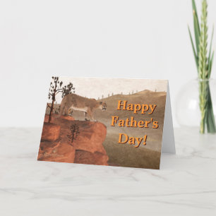 Concentration - Cougar Father's Day Card