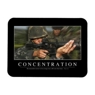 Concentration: Inspirational Quote Magnet