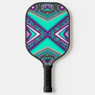 Concentric Circled To The Point Abstract Pickleball Paddle