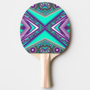 Concentric Circled To The Point Abstract Ping Pong Paddle