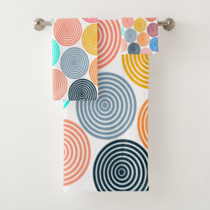 Concentric Circles Bath Towel Set