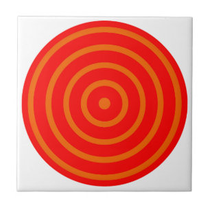 Concentric Circles Ceramic Tile