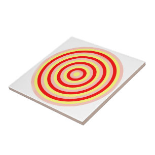Concentric Circles Ceramic Tile
