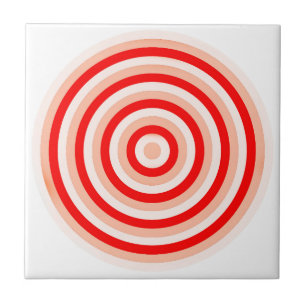 Concentric Circles Ceramic Tile