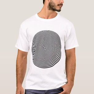 Concentric Circles Funky Optical Illusion T-Shirt
