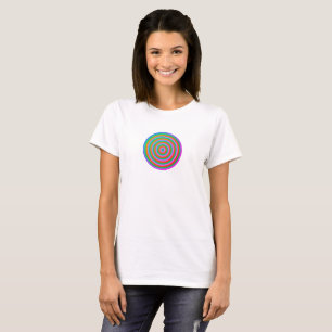 Concentric Circles Miami Colourful T Shirt