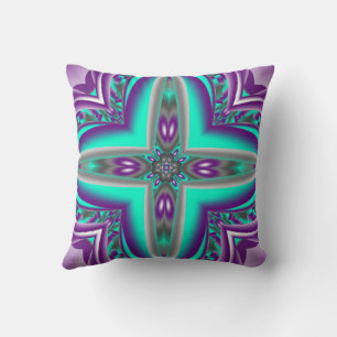 Concentric Circles Pulled To The Point Abstract Cushion