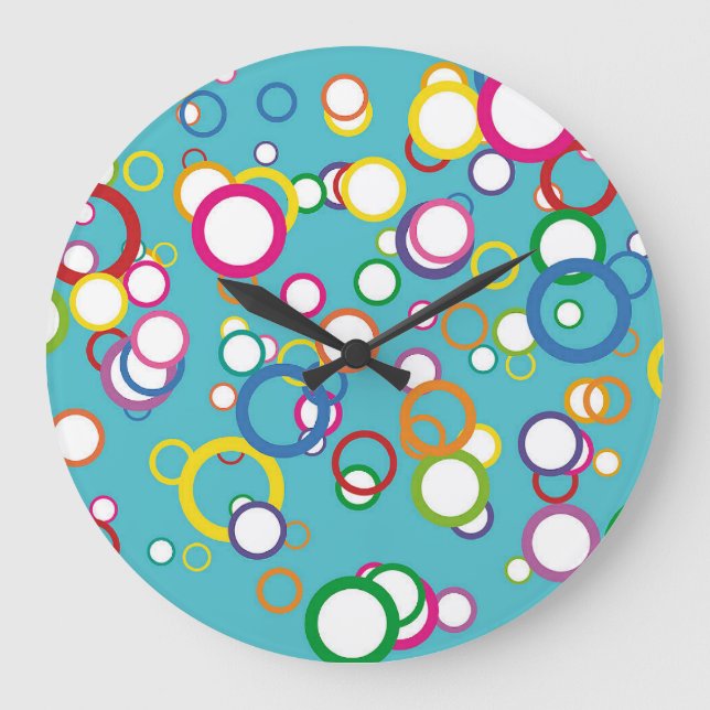Concentric Circles Round Wall Clock (Front)