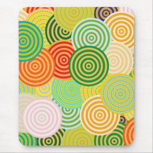 Concentric Circles Scarf Mouse Mat