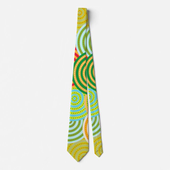 Concentric Circles Scarf Tie (Front)