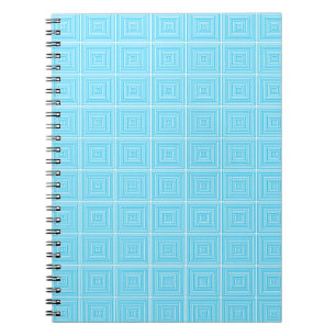 Concentric Cyan Notebook