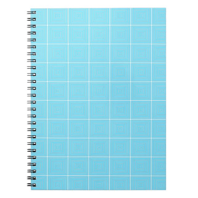 Concentric Cyan Notebook (Front)