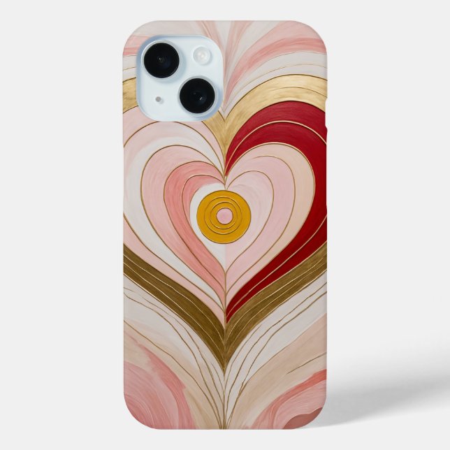 Concentric Heart Blossom Case-Mate iPhone Case (Back)