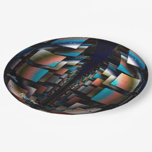 Concentric Hemispheres Paper Plate