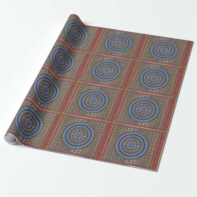 Concentric Illumination Wrapping Paper (Unrolled)