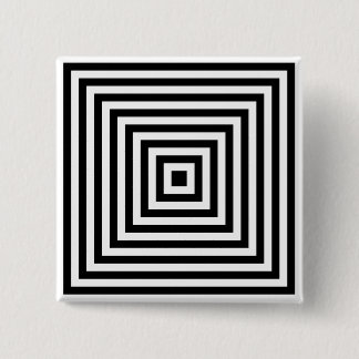 Concentric Squares Infinity Optical Art Button