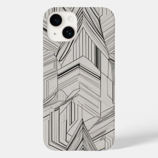 Concentric Triangles Line Art Case-Mate iPhone 14 Case