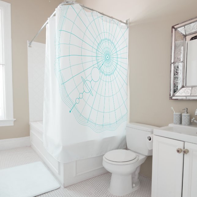 concentric universe shower curtain (In Situ)