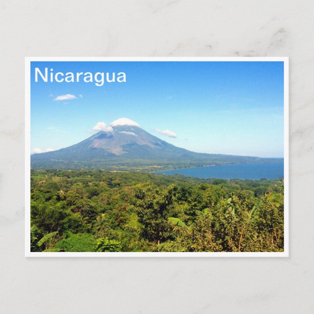 concepcion volcano postcard (Front)