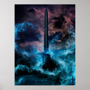 Concept Art in the concept of “Bangkok Tsunami” T Poster