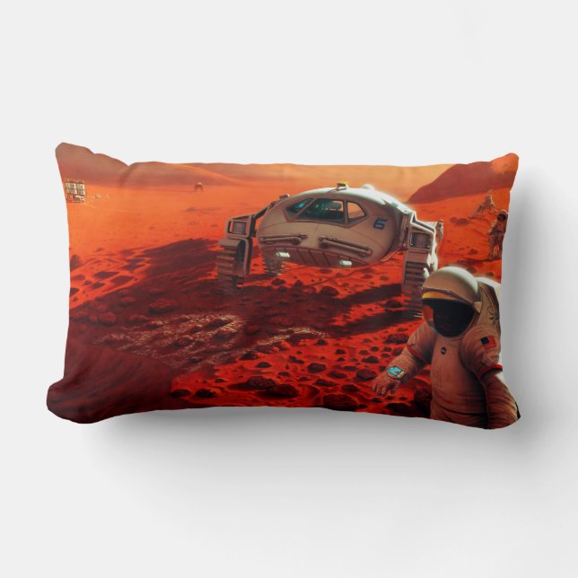 Concept Art of Future Manned Mars Mission Lumbar Cushion (Front)