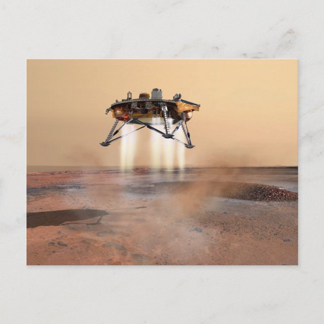 Concept Art of Phoenix Mars Lander Postcard (Front)