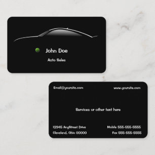 Concept Car Auto Sales Business Card
