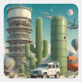 Concept Defender Square Sticker